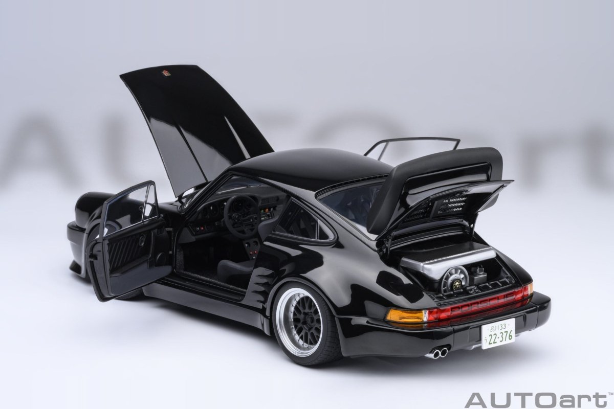 Porsche 911 930 Turbo Wangan Midnight Blackbird 1:18 Diecast Model Car — AutoArt - Garage 73