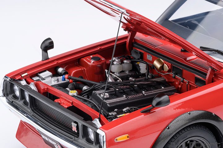 AUTOART - 1/18 - NISSAN SKYLINE 2000 GT - R TUNED VERSION (RED) - Garage 73