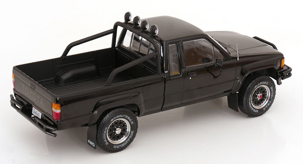 Toyota Truck Xtra Cab 4x4 Back to the Future 1985 Black 1:18 Diecast Model Car — KK-Scale - Garage 73