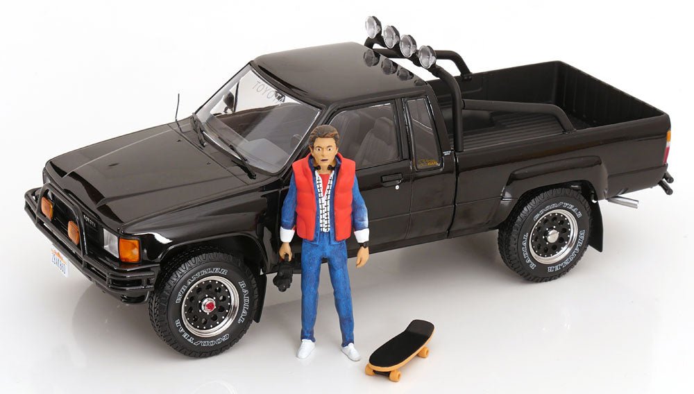 Toyota Truck Xtra Cab 4x4 Back to the Future 1985 Black 1:18 Diecast Model Car — KK-Scale - Garage 73