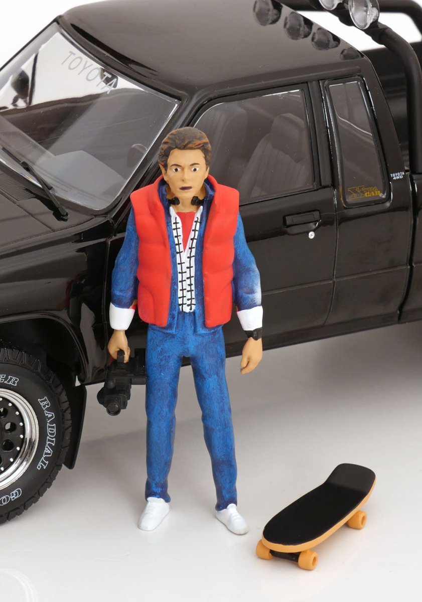 Toyota Truck Xtra Cab 4x4 Back to the Future 1985 Black 1:18 Diecast Model Car — KK-Scale - Garage 73