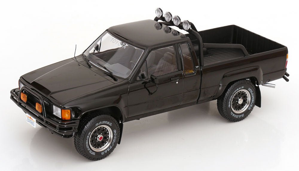 Toyota Truck Xtra Cab 4x4 Back to the Future 1985 Black 1:18 Diecast Model Car — KK-Scale - Garage 73