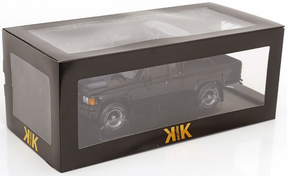 Toyota Truck Xtra Cab 4x4 Back to the Future 1985 Black 1:18 Diecast Model Car — KK-Scale - Garage 73